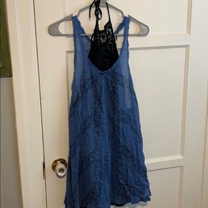 Free people dress with high neck slip